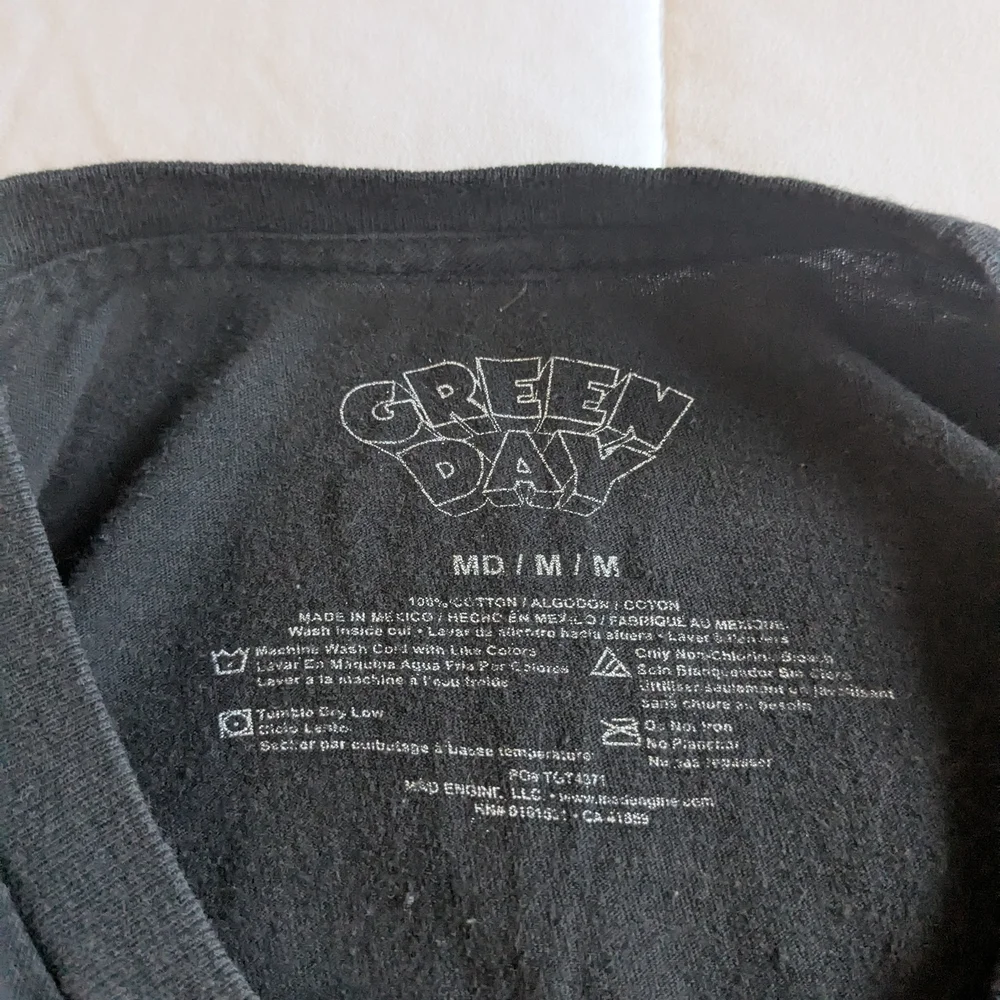 Green Day Black Graphic Tee Sz M - Picture 7 of 7